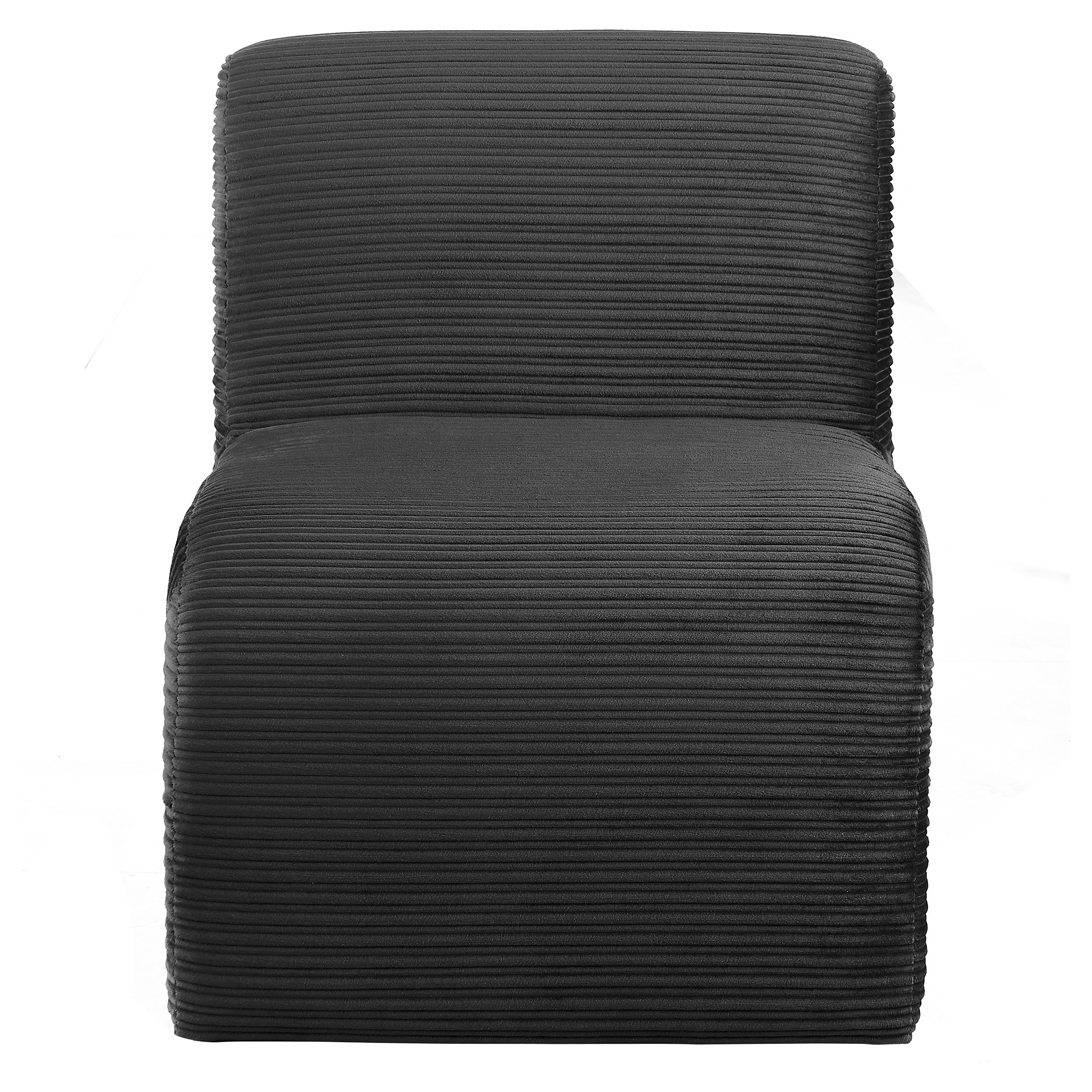 Drayton Upholstered Curved Armless Accent Chair