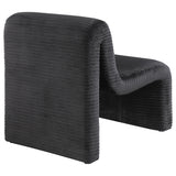 Drayton Upholstered Curved Armless Accent Chair