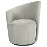 Nueva Upholstered Swivel Chair Curved Backrest