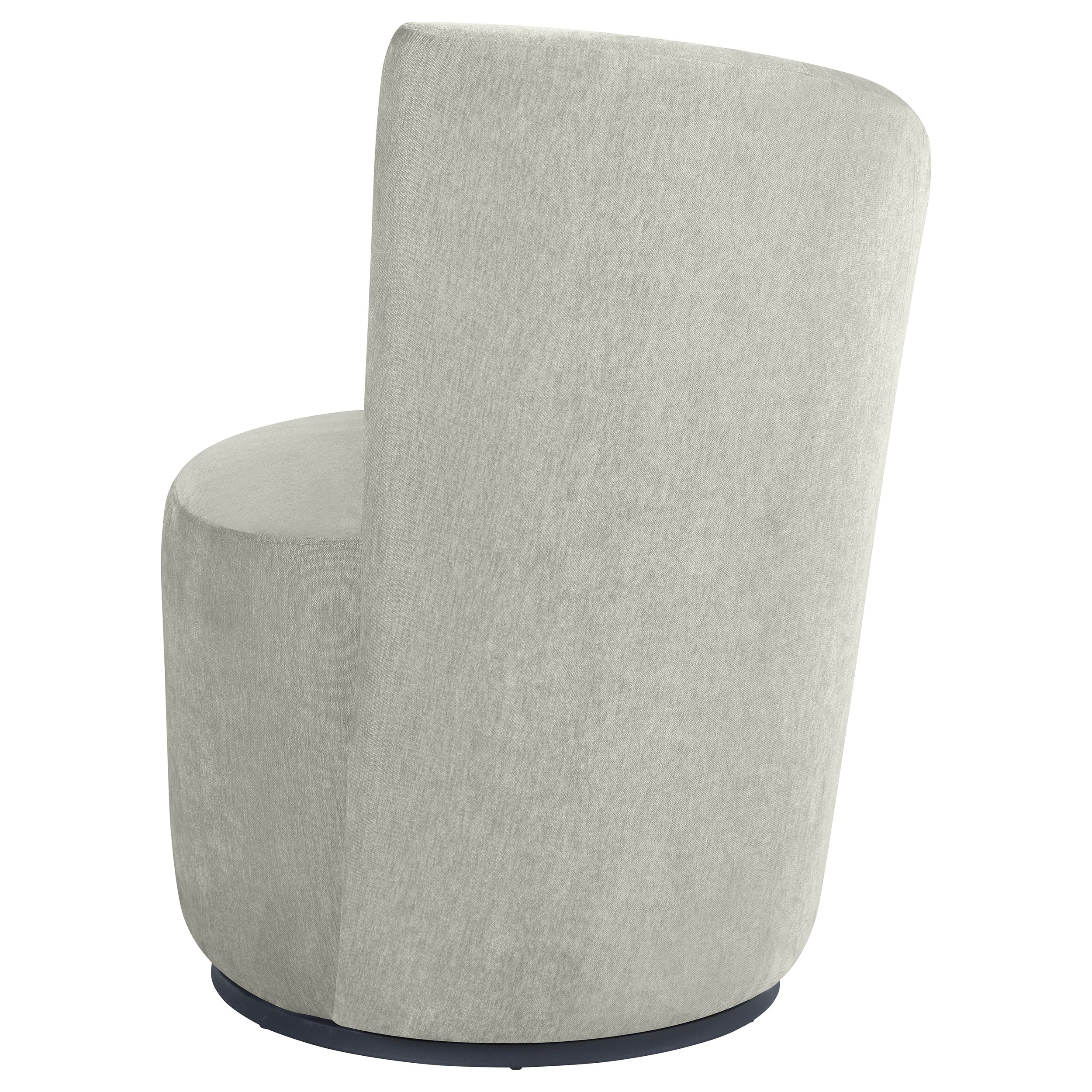 Nueva Upholstered Swivel Chair Curved Backrest