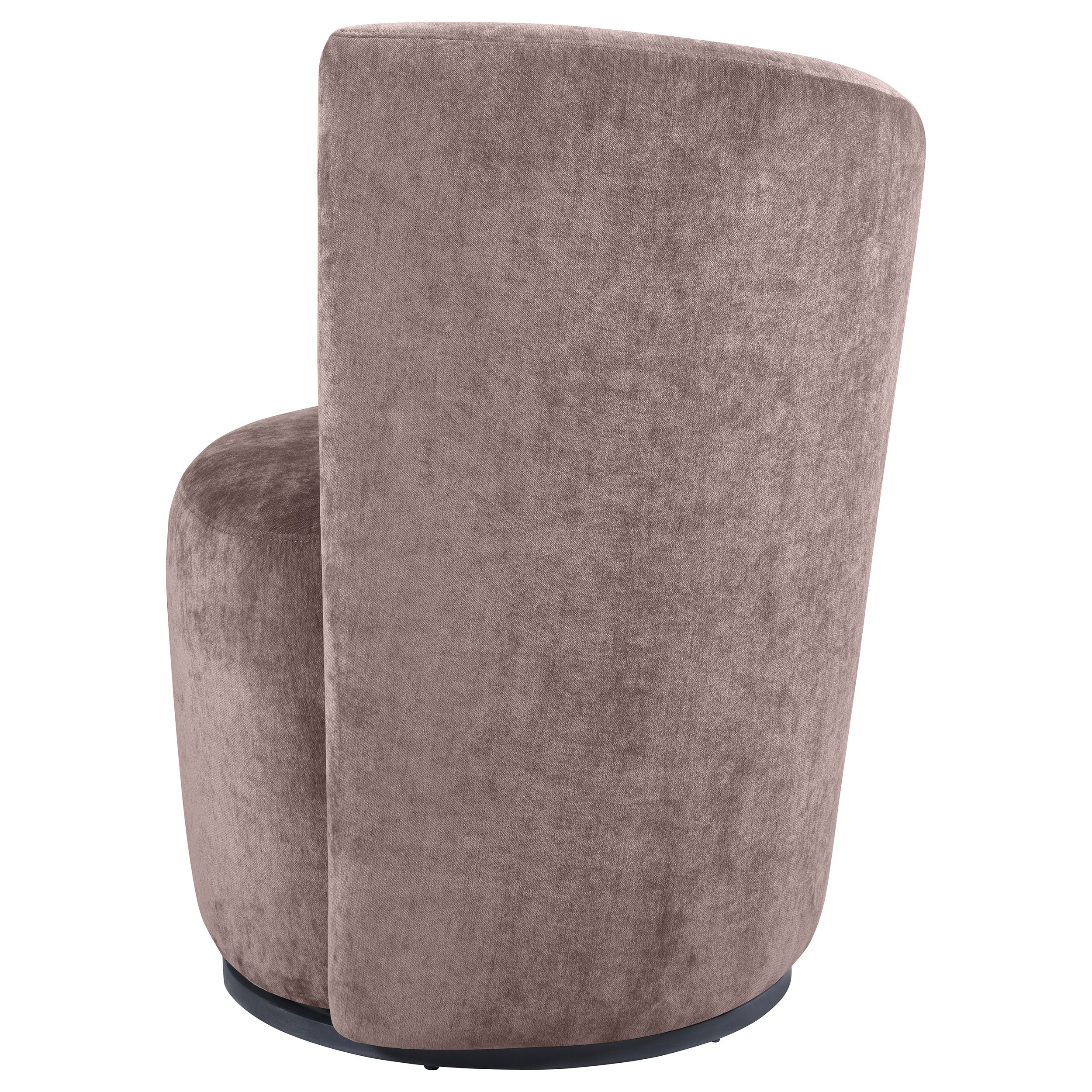 Nueva Upholstered Swivel Chair Curved Backrest