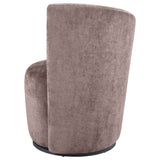 Nueva Upholstered Swivel Chair Curved Backrest