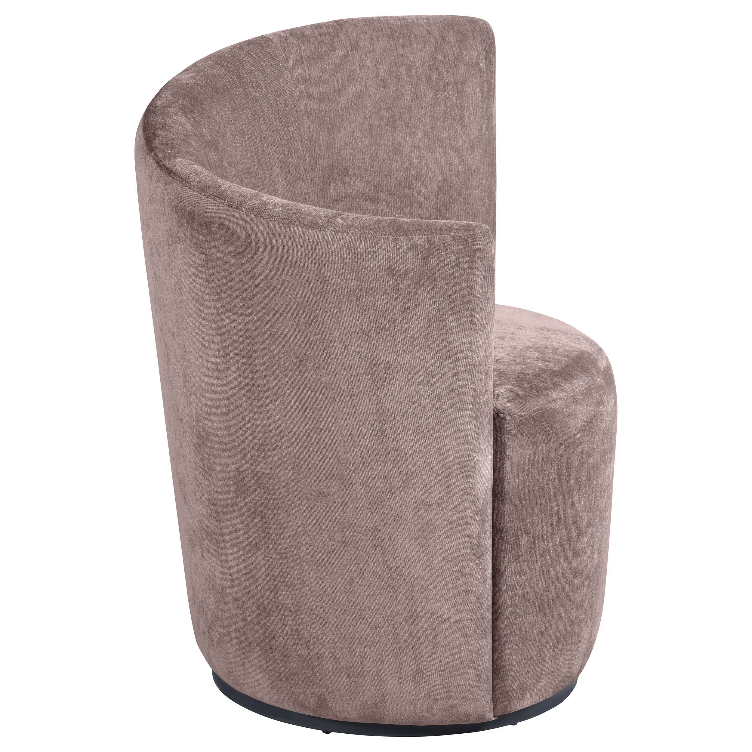 Nueva Upholstered Swivel Chair Curved Backrest