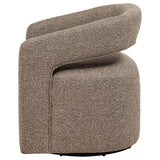 Westhill Boucle Upholstered Swivel Accent Chair Rocky Road