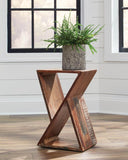 Lily Solid Reclaimed Wood Accent Side Table Natural