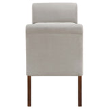 Farrah Velvet Upholstered Rolled Arm Storage Bench