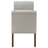Farrah Velvet Upholstered Rolled Arm Storage Bench