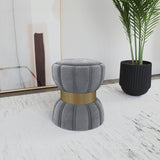 Sora Round Upholstered Ottoman