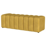Summer Fabric Upholstered Tufted Accent Bench