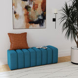 Summer Fabric Upholstered Tufted Accent Bench
