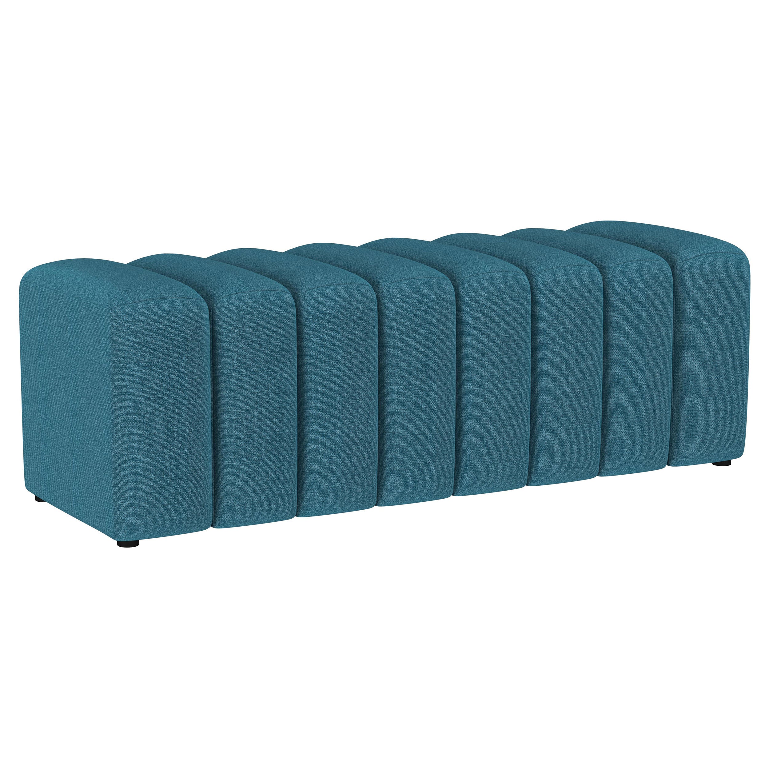 Summer Fabric Upholstered Tufted Accent Bench