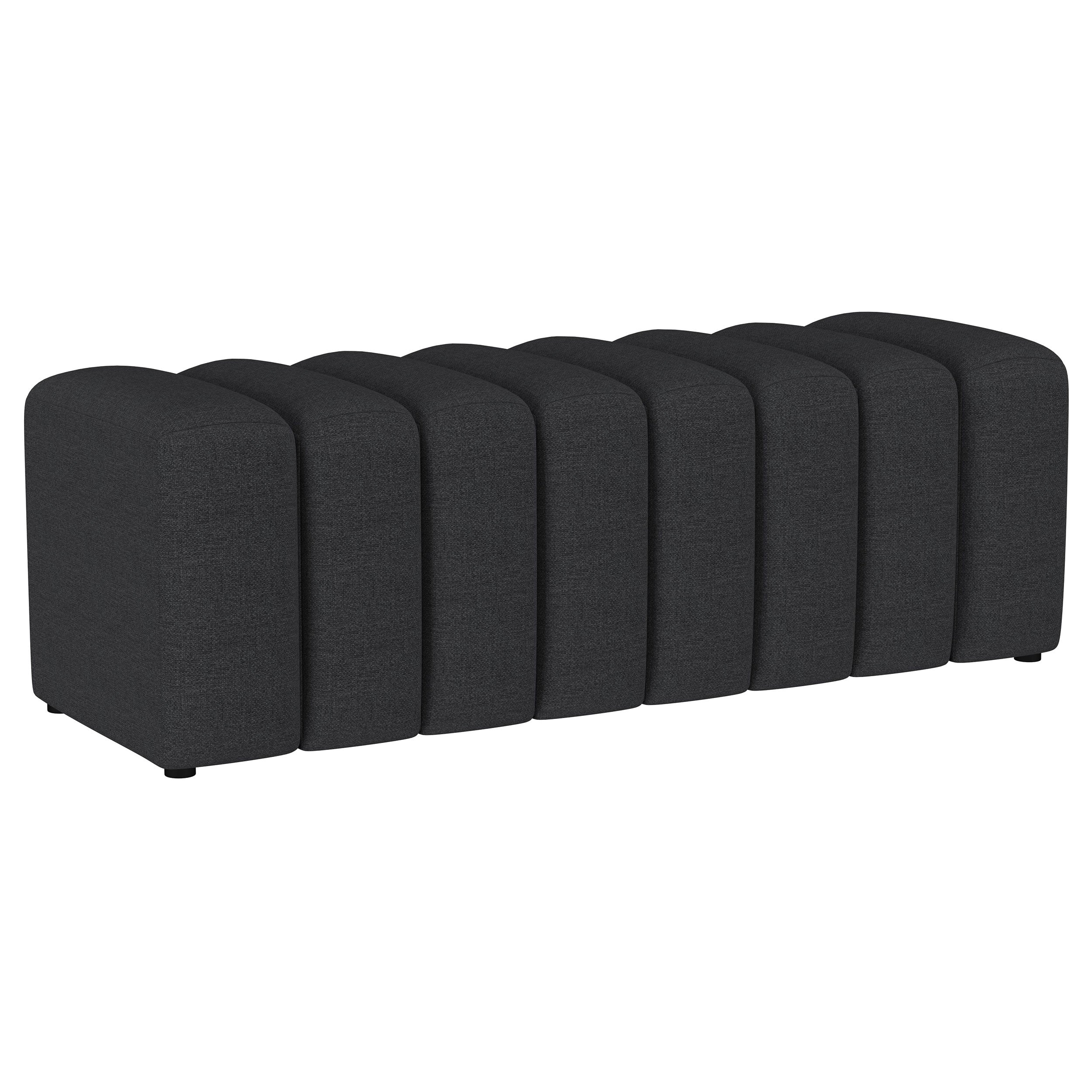 Summer Fabric Upholstered Tufted Accent Bench