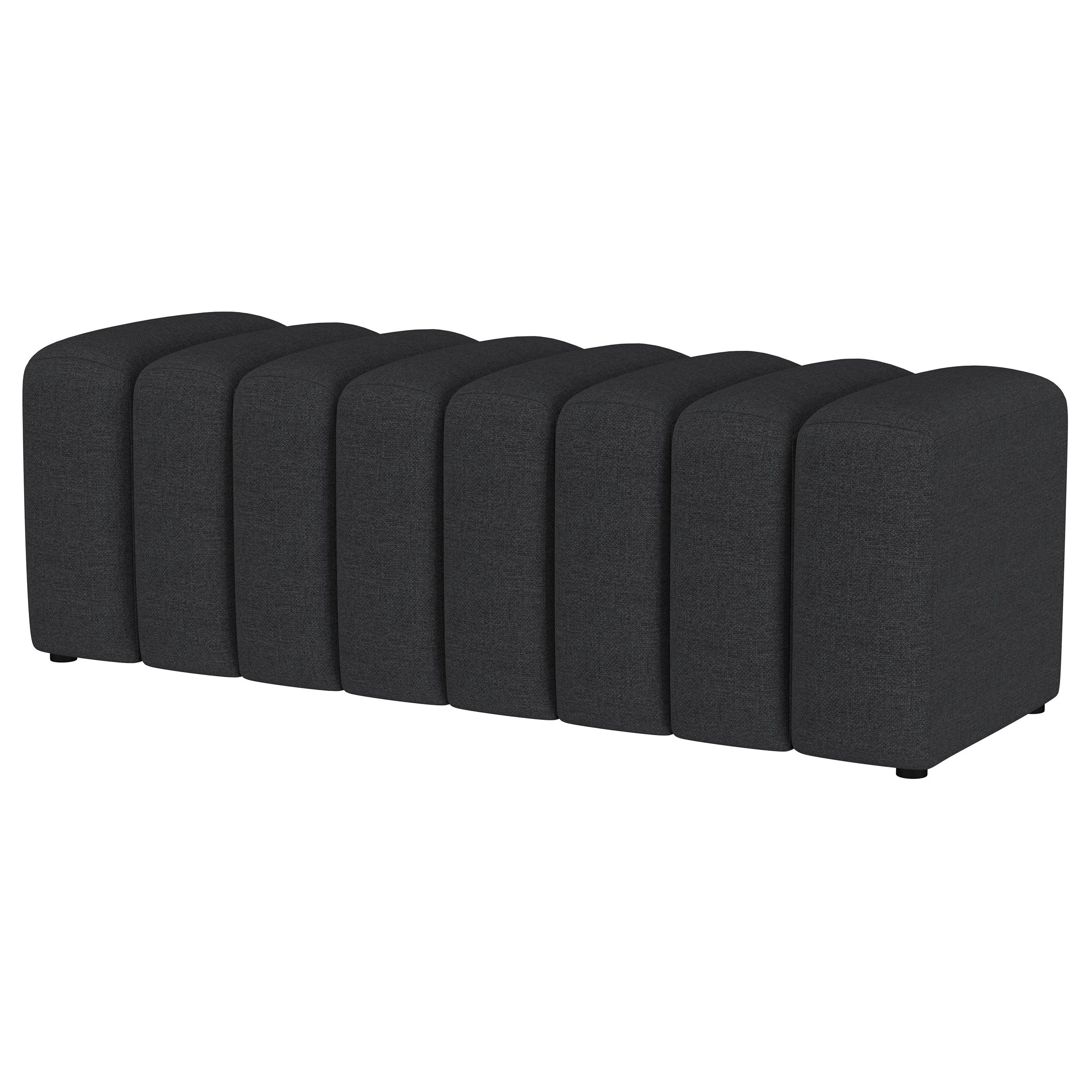 Summer Fabric Upholstered Tufted Accent Bench