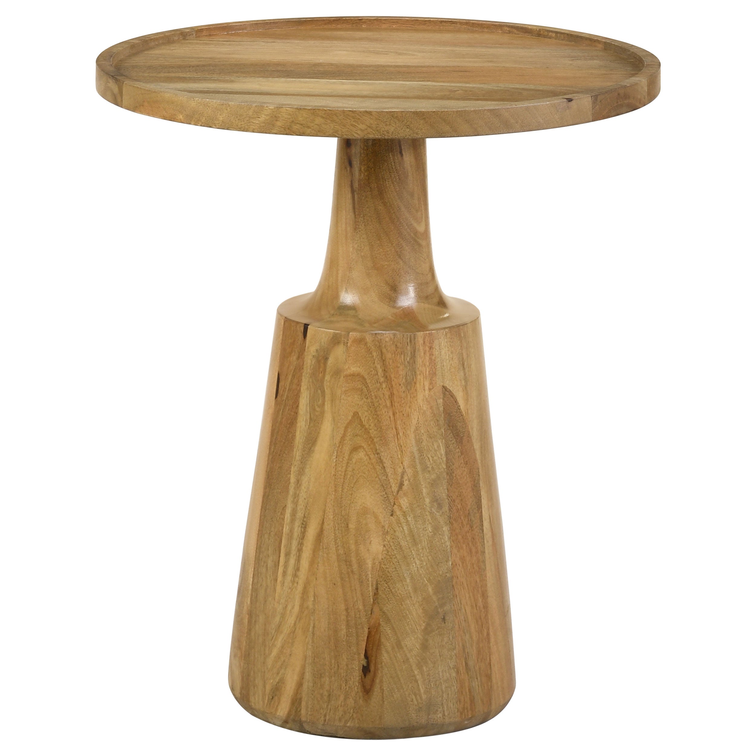 Ixia Round Solid Wood Accent Side Table