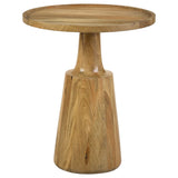 Ixia Round Solid Wood Accent Side Table