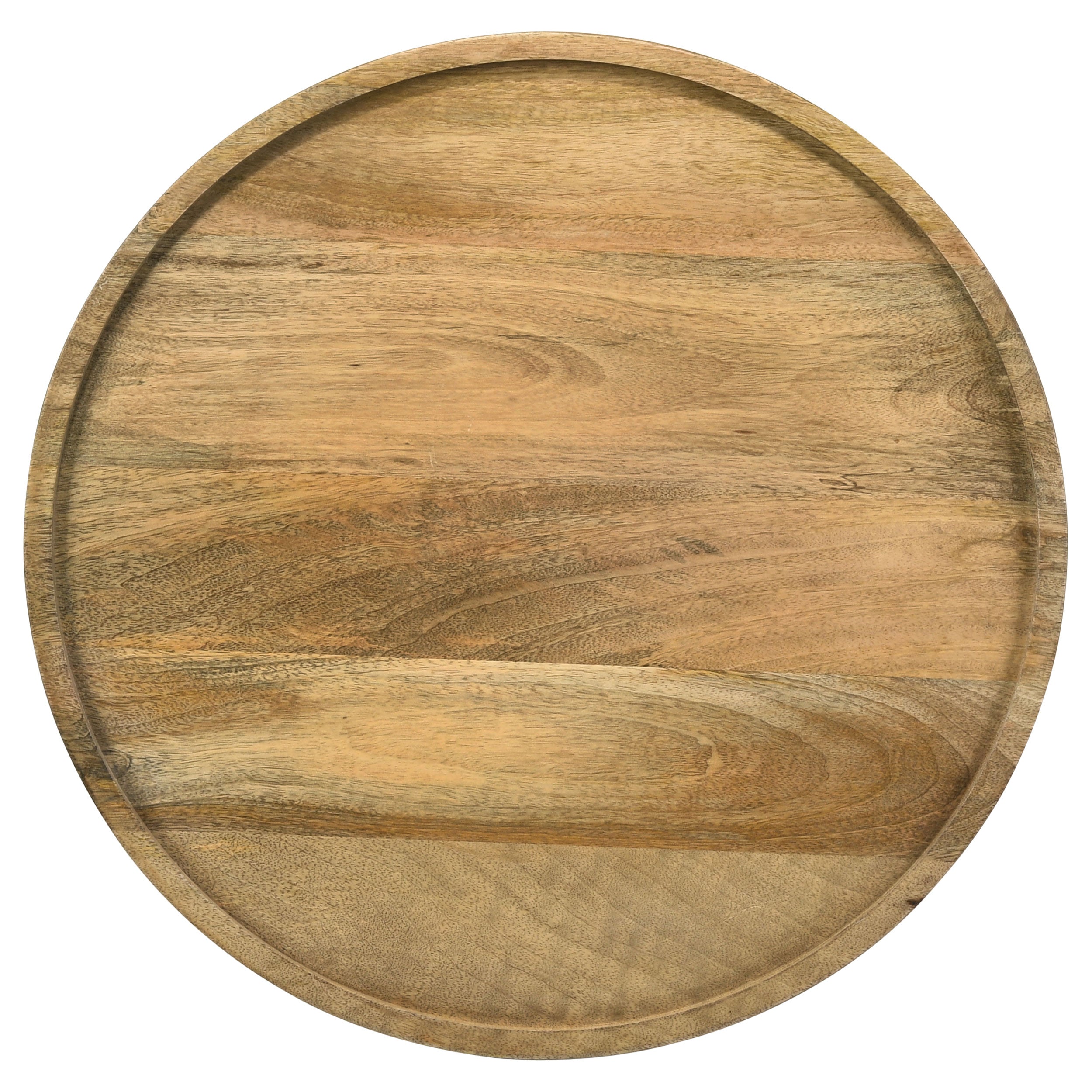 Ixia Round Solid Wood Accent Side Table