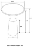 Ixia Round Solid Wood Accent Side Table