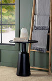 Ixia Round Solid Wood Accent Side Table