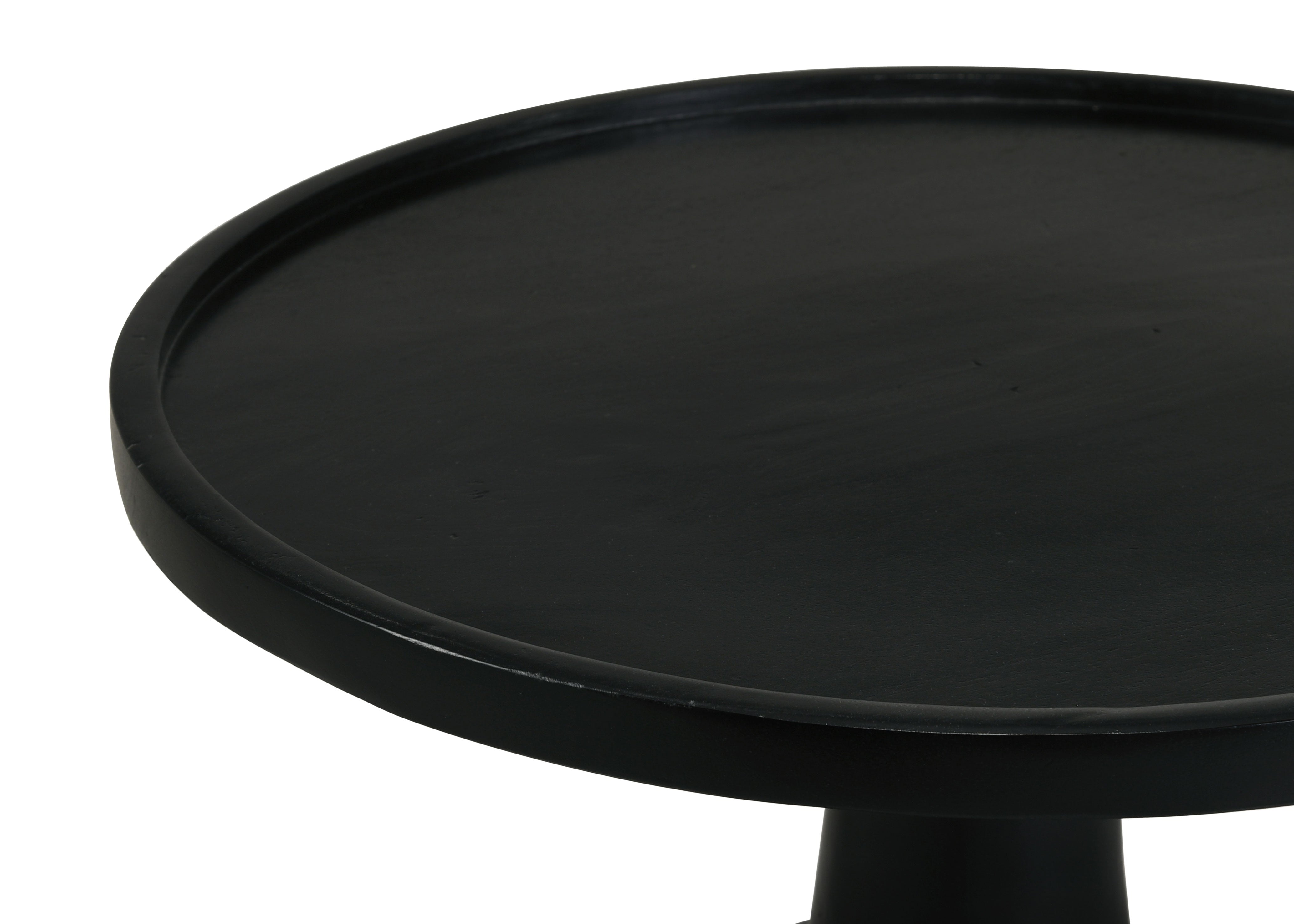 Ixia Round Solid Wood Accent Side Table