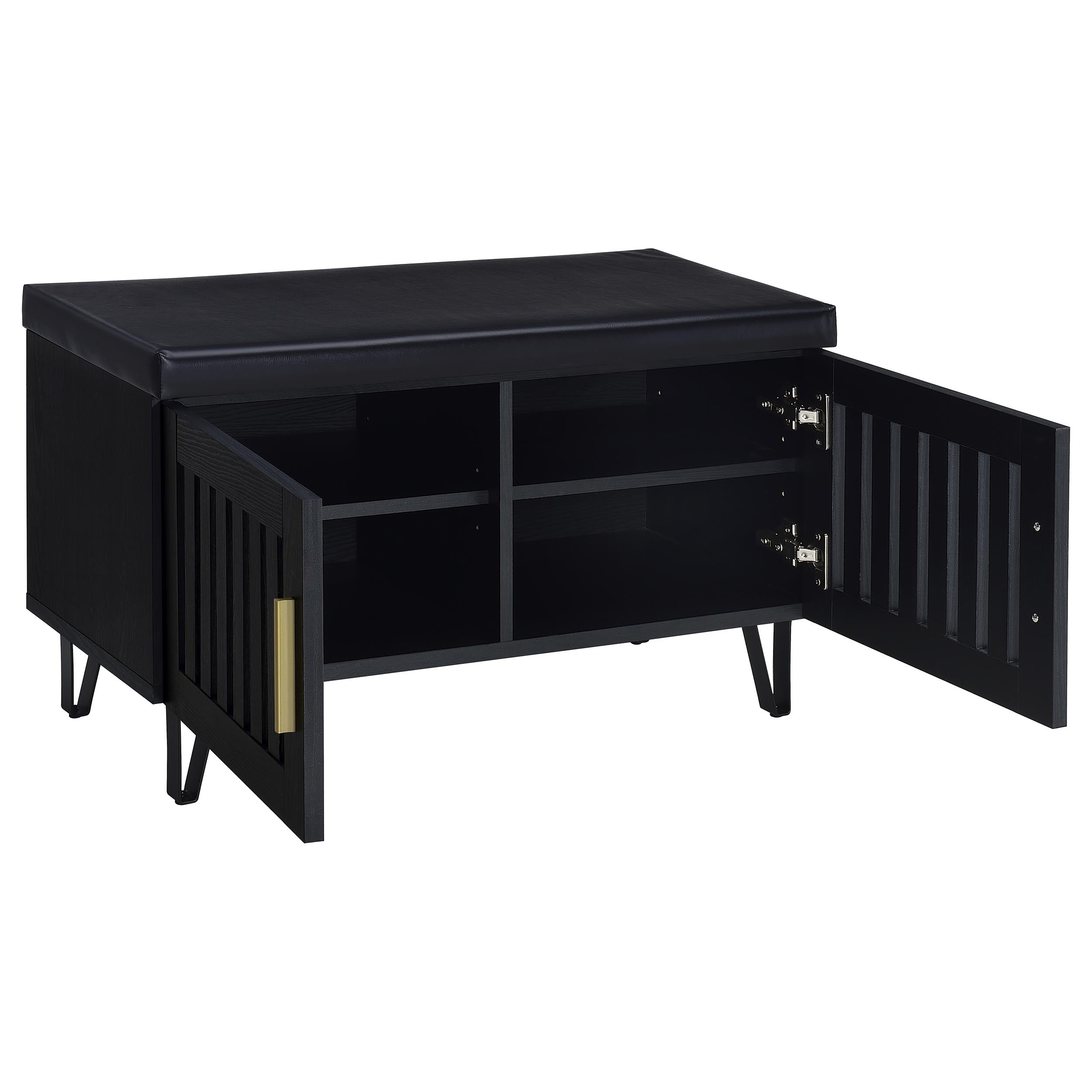 Brixton 2-door Padded Entryway Shoe Storage Bench