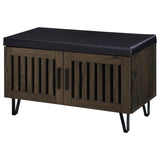 Brixton 2-door Padded Entryway Shoe Storage Bench