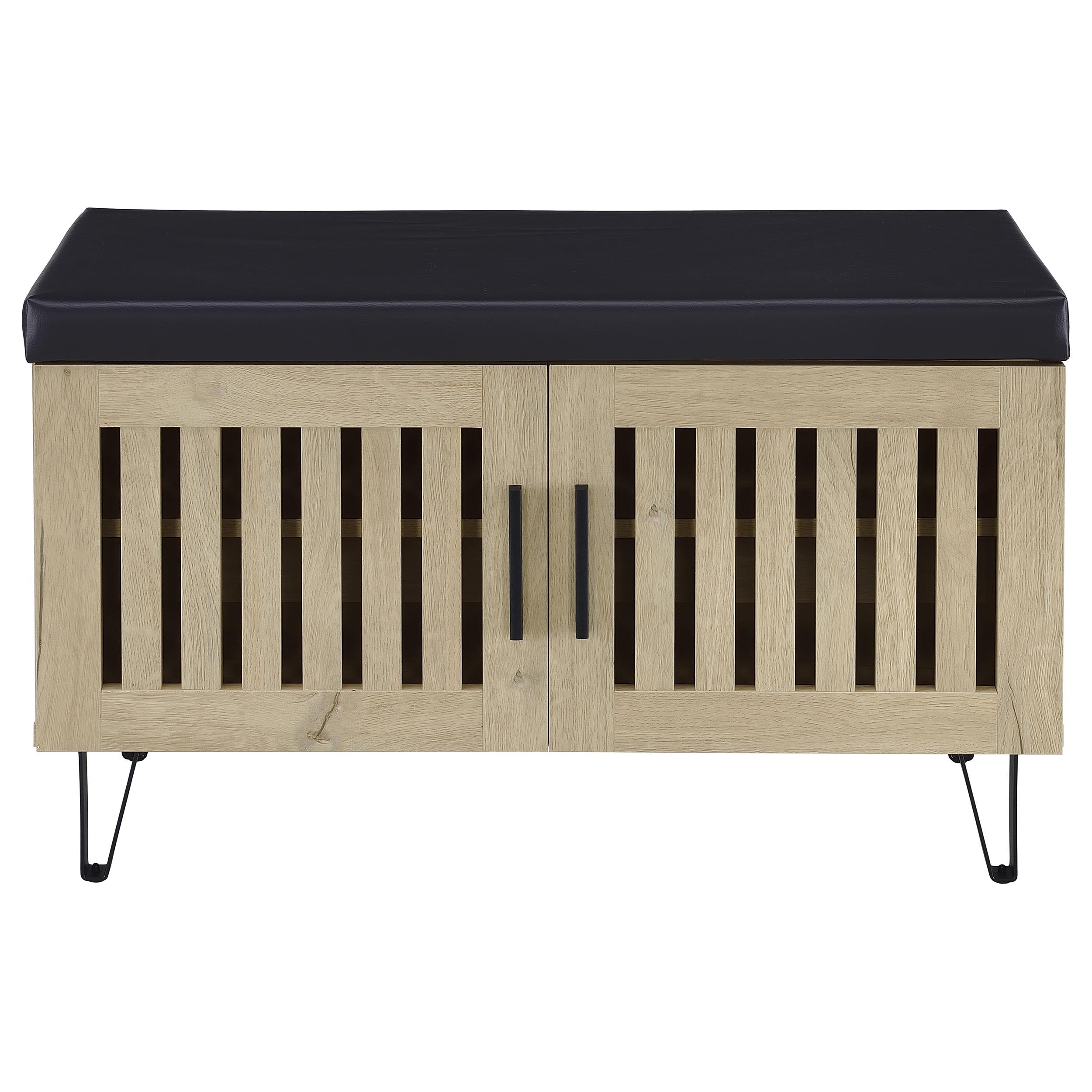 Brixton 2-door Padded Entryway Shoe Storage Bench