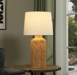Nairobi Empire Shade Handwoven Rattan Table Lamp Natural