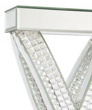 Dominick 31-inch Tapered Mirrored Acrylic Table Lamp Silver