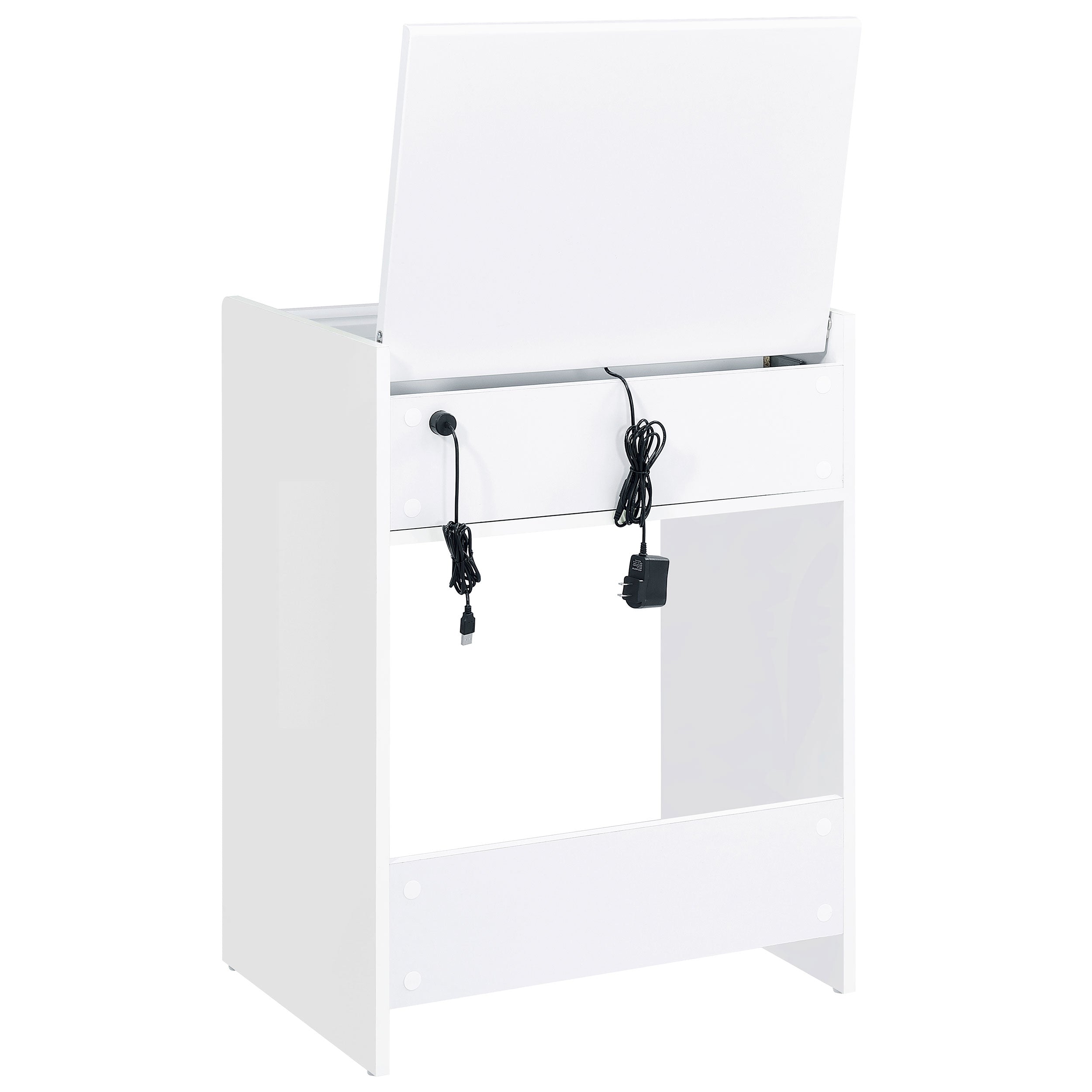 Danbury 3-drawer Makeup Vanity & Stool Set High Gloss