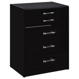 Danbury 3-drawer Makeup Vanity & Stool Set High Gloss