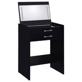 Danbury 3-drawer Makeup Vanity & Stool Set High Gloss