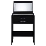 Danbury 3-drawer Makeup Vanity & Stool Set High Gloss