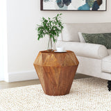 Jacinto Octagonal Solid Wood Side Table