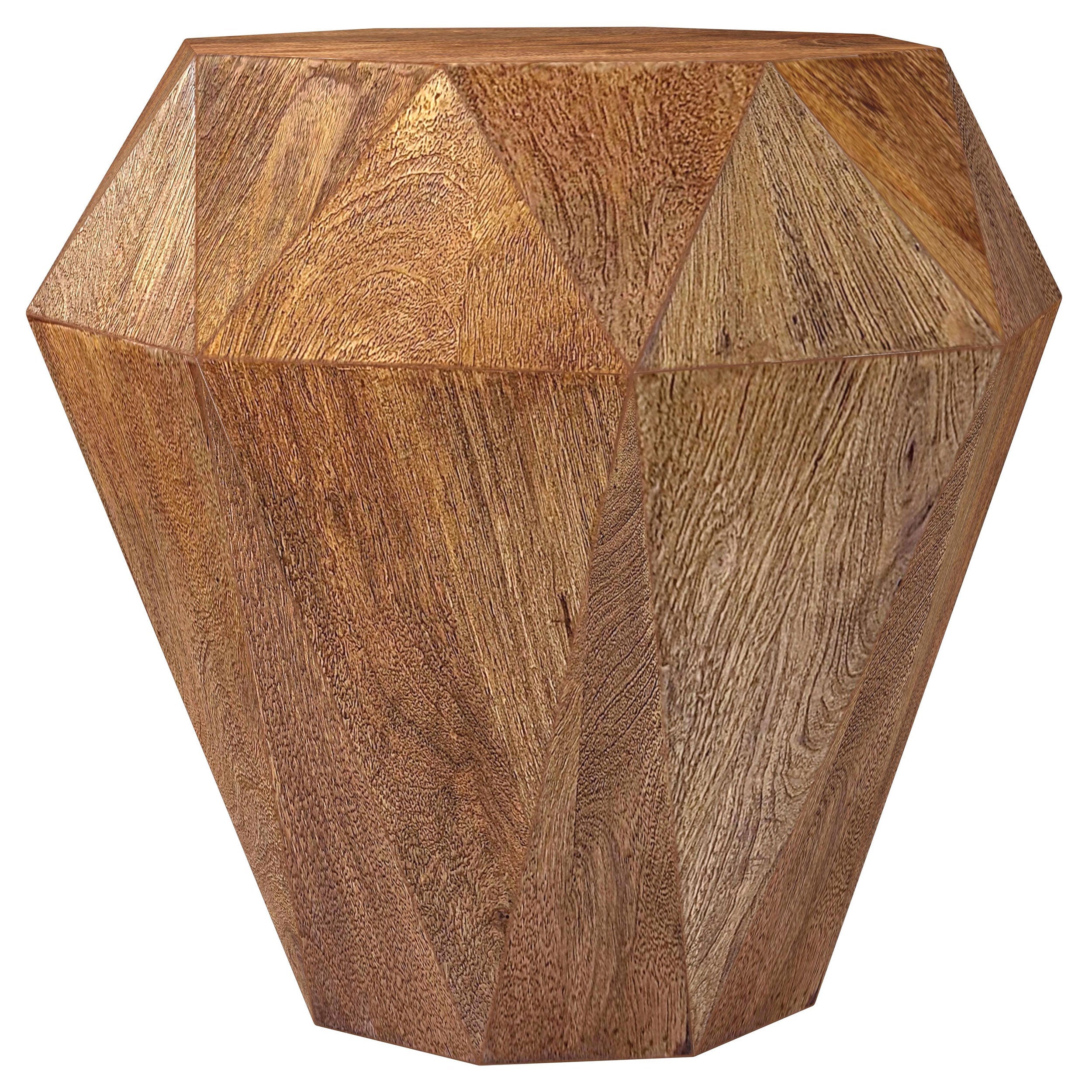 Jacinto Octagonal Solid Wood Side Table