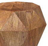 Jacinto Octagonal Solid Wood Side Table