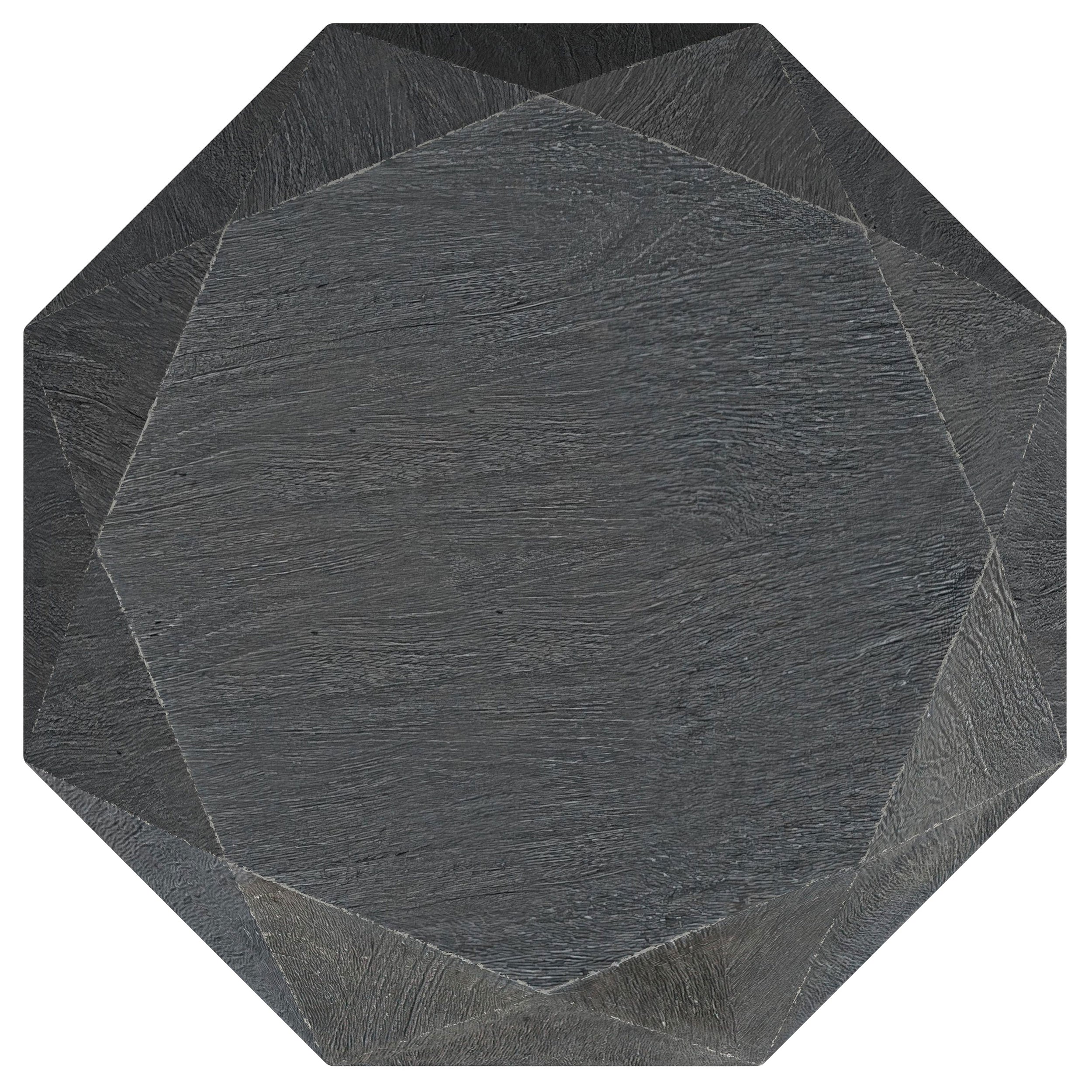 Jacinto Octagonal Solid Wood Side Table