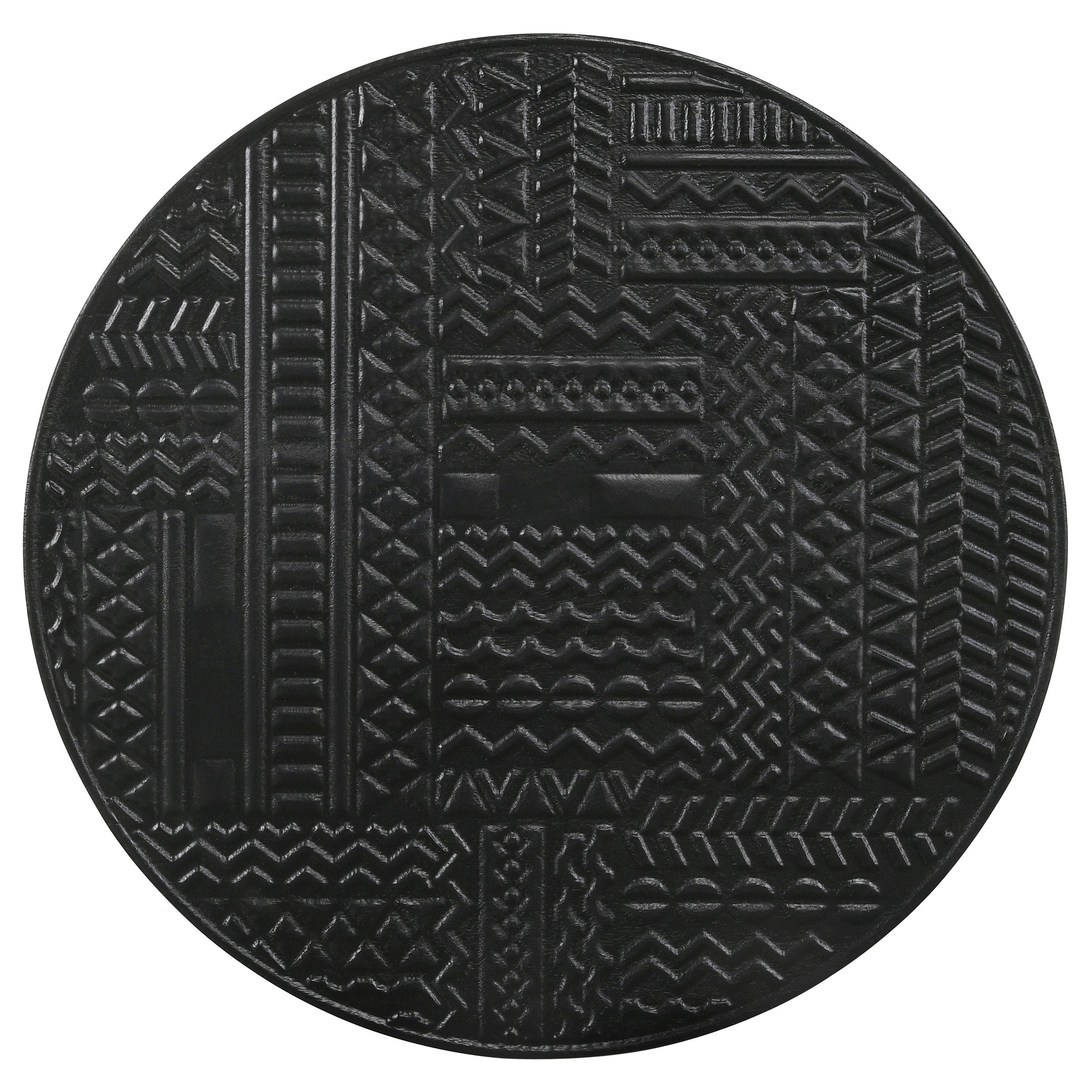 Loannis 2-piece Round Mango Wood Nesting Table Matte Black