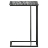 Vicente Marble Top C-Shaped Sofa Side Table