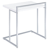 Dani Rectangular C-Shaped Sofa Side Table High Gloss
