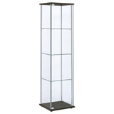 Bellatrix 4-shelf Clear Glass Curio Cabinet