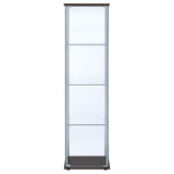 Bellatrix 4-shelf Clear Glass Curio Cabinet