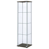 Bellatrix 4-shelf Clear Glass Curio Cabinet