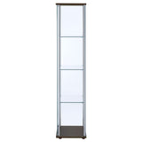 Bellatrix 4-shelf Clear Glass Curio Cabinet