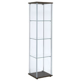 Bellatrix 4-shelf Clear Glass Curio Cabinet