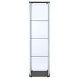 Bellatrix 4-shelf Clear Glass Curio Cabinet