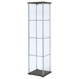 Bellatrix 4-shelf Clear Glass Curio Cabinet