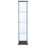 Bellatrix 4-shelf Clear Glass Curio Cabinet