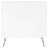 Nieta 2-door Engineered Wood Accent Cabinet White High Gloss