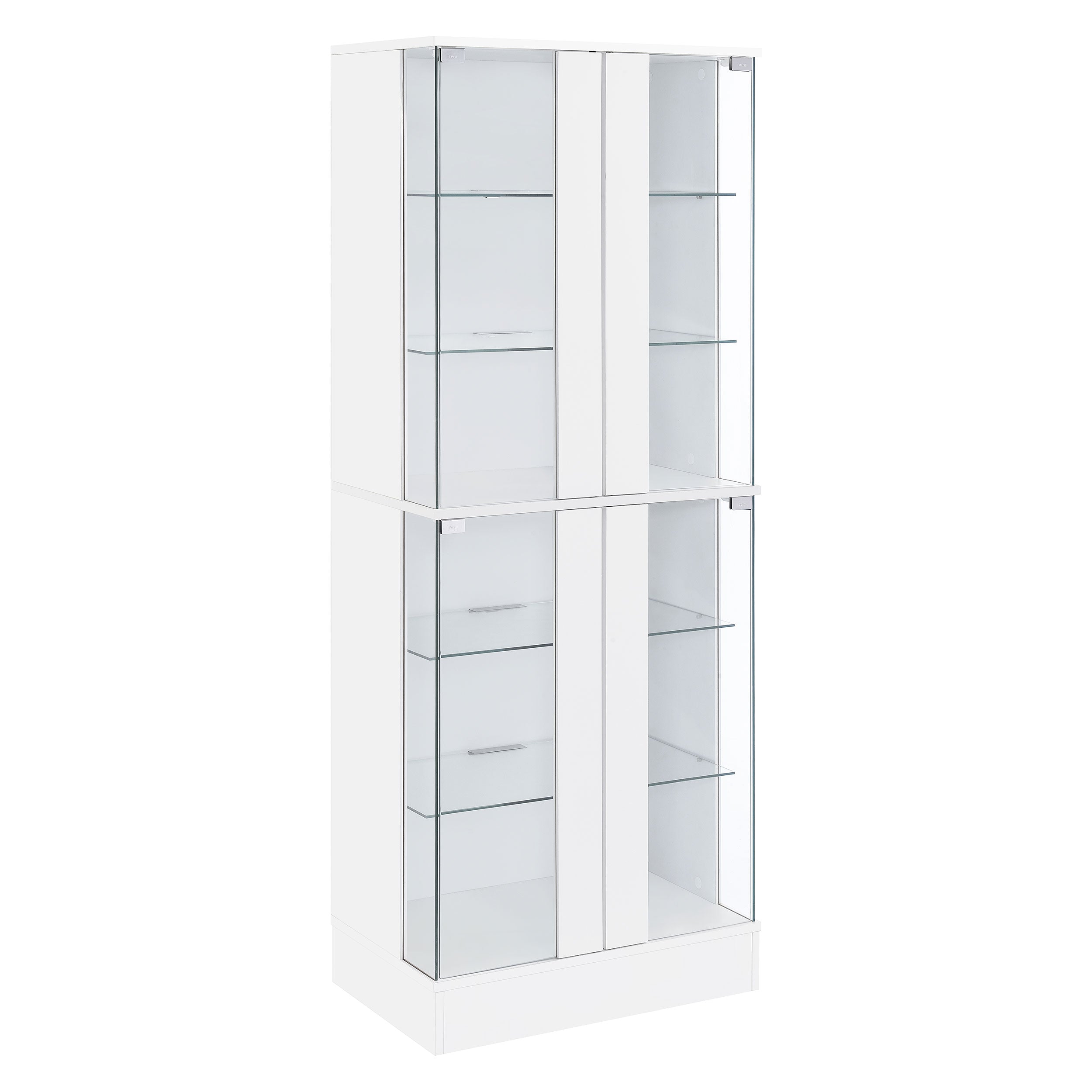 Cabra 4-door LED Curio Display Cabinet High Gloss
