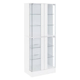 Cabra 4-door LED Curio Display Cabinet High Gloss
